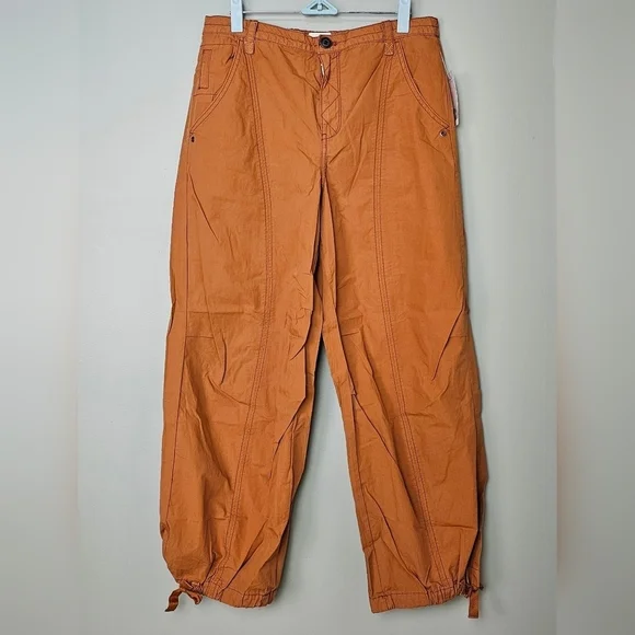 Pilcro Anthropologie Women's Tactical Utility Pants, Multiple Pockets, Brown - Picture 7 of 16